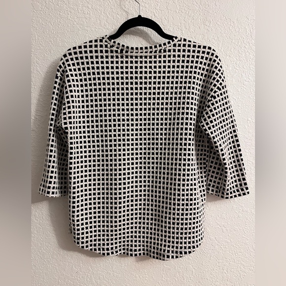 Waffle Weave Checkered Shirt - Picture 3 of 7